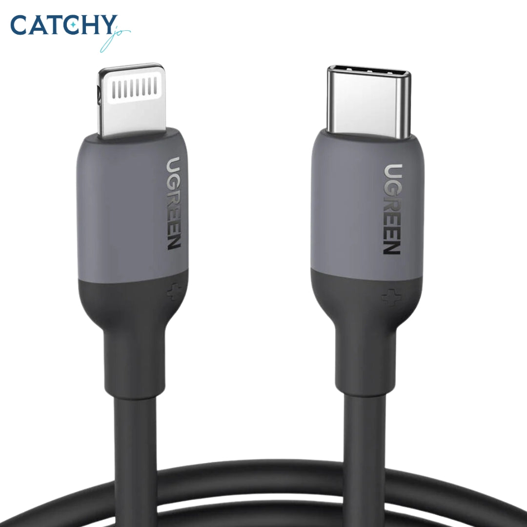 UGREEN كابل شحن Lightning إلى USB-C لطيف على البشرة