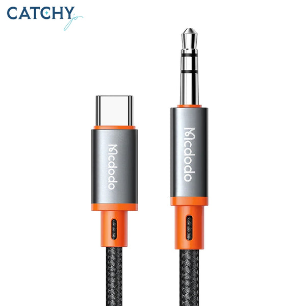 MCDODO CA-0820 USB To Type C to 3.5mm AUX Jack Cable