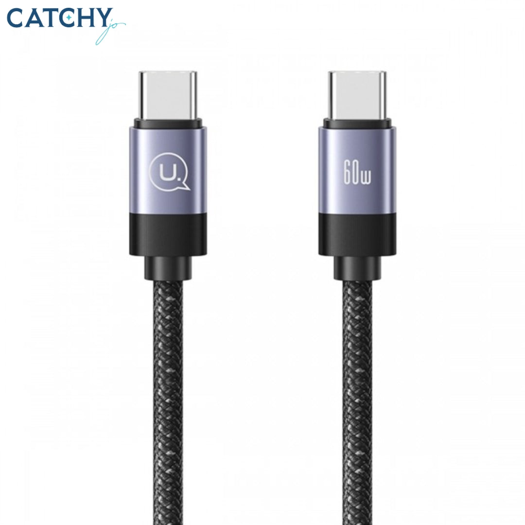USAMS SJ704 Magnetic Data Cable Type-C To Type-C 1M (60W)