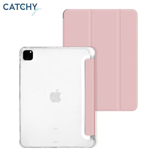 Leather Shockproof Transparent iPad Case