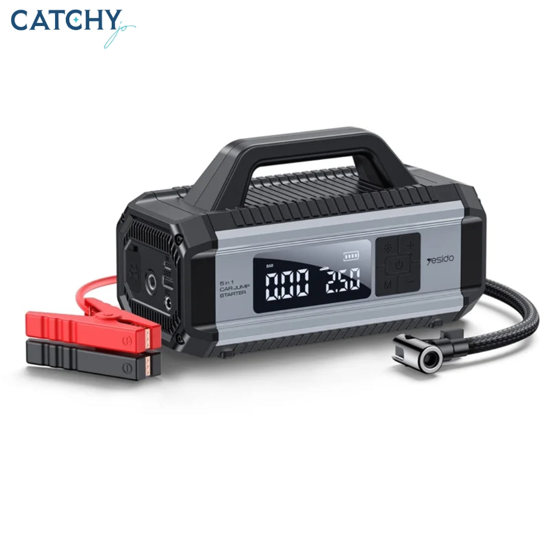 YESIDO VC13 جهاز تشغيل الطوارئ للسيارة 5 في 1 (10000mAh)