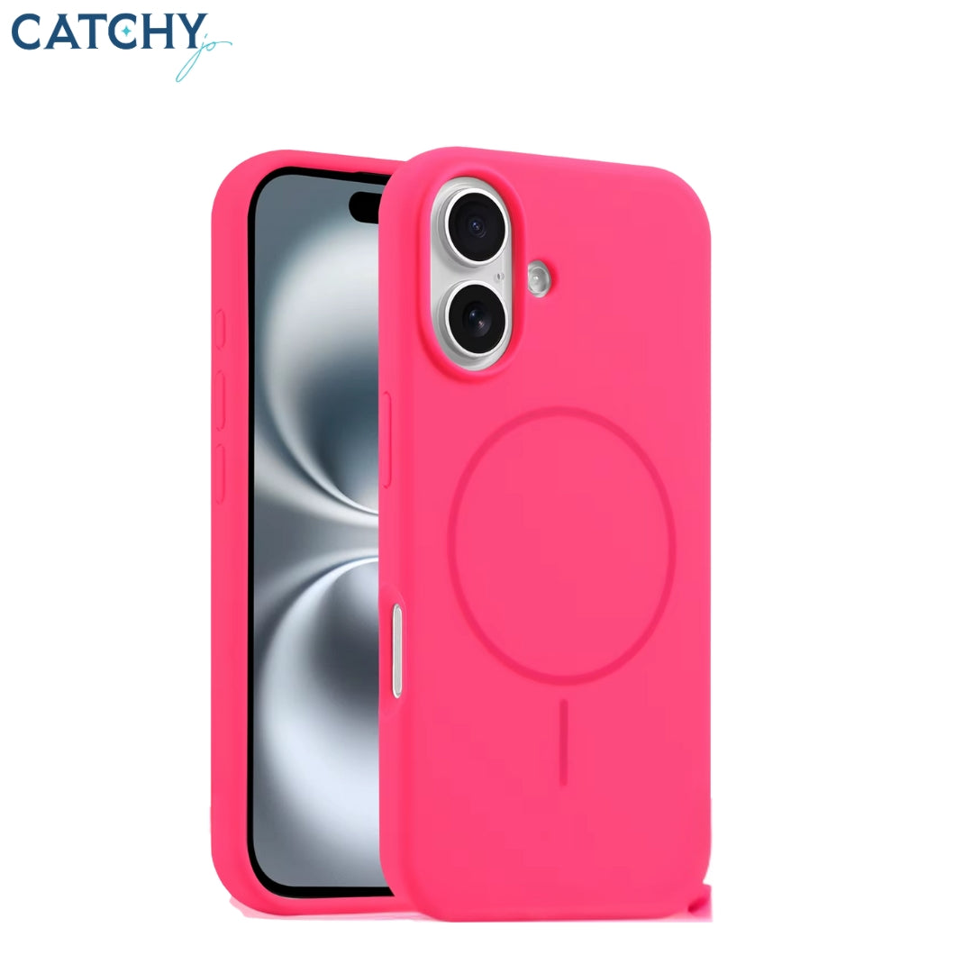iPhone 17 Series Wireless Magnetic Ring Silicone Case