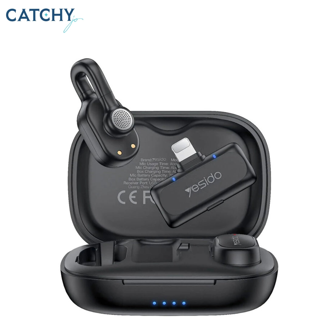 YESIDO KR24 Lightning Wireless Lavalier AI Noise Cancelling Microphone