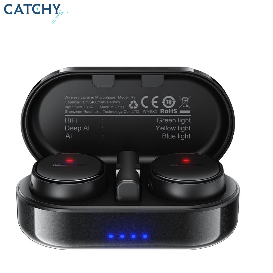 ACEFAST R3 Wireless Magnetic Lavalier Microphones