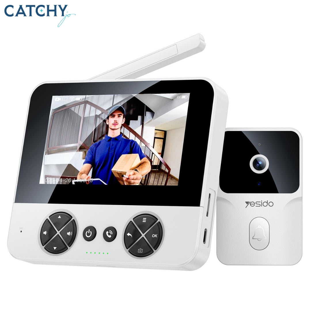 YESIDO KM27 FT Screen 2.4G Wireless Video Intercom Doorbell