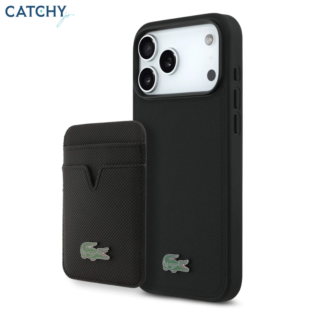 LACOSTE Lconic Petit Pique MagSafe Case With Magnetic Wallet Set