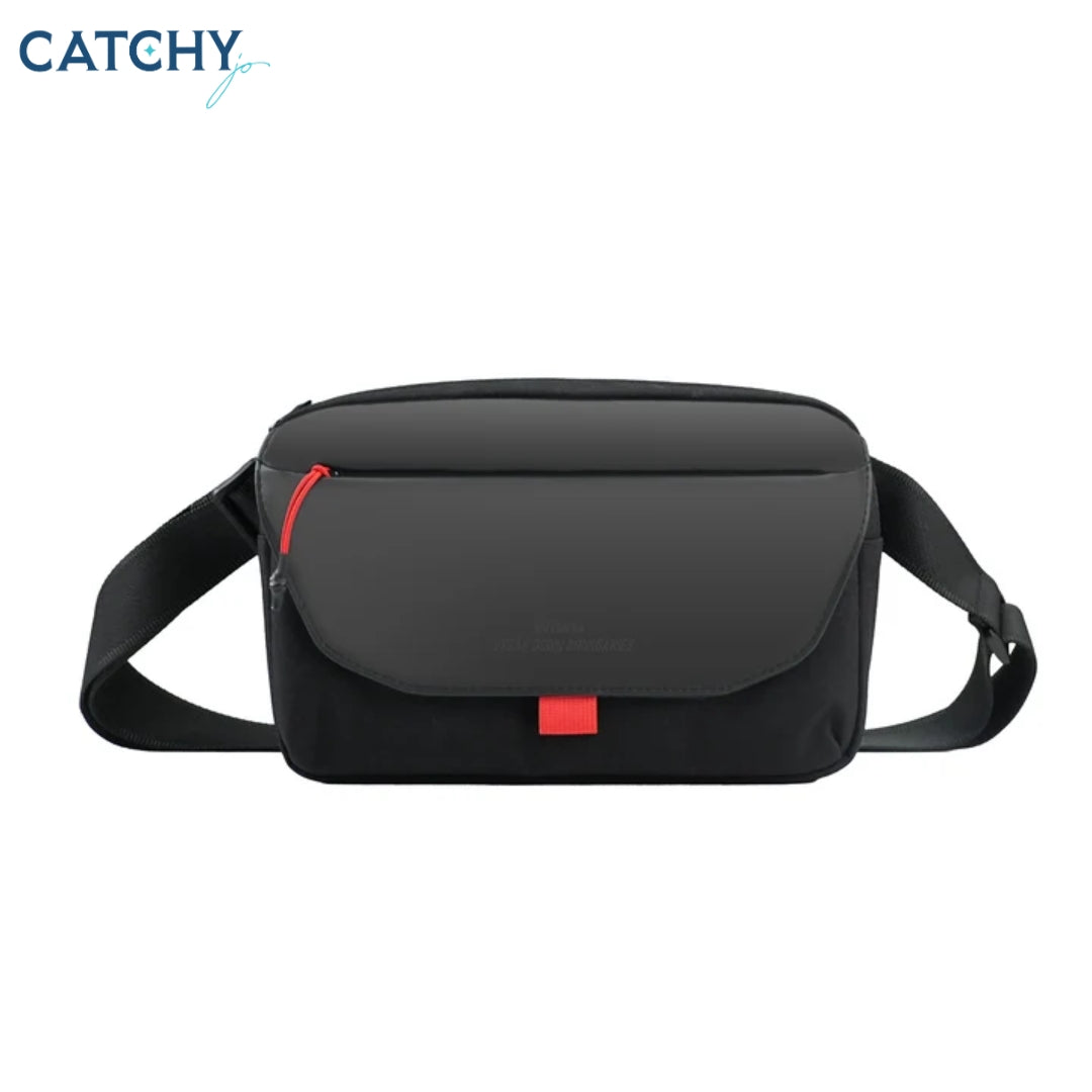 WiWU Warriors EDC Crossbody Bag With Built-in Retractable Fast Charging Cable