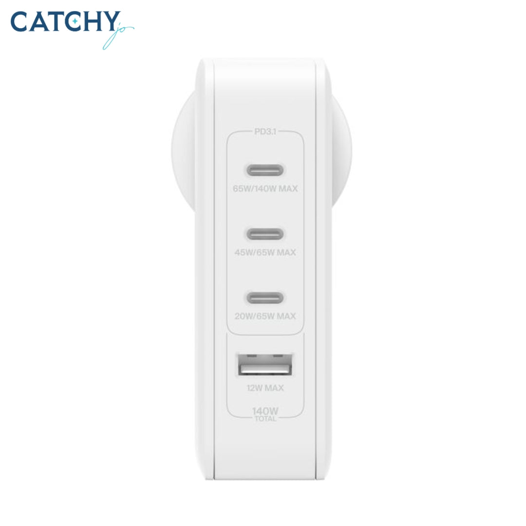 BELKIN BoostCharger Pro 4-Port Gan Wall Charger (140W)