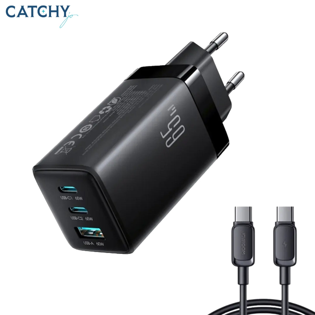 JOYROOM JR-TG10 GaN Charger With Type-C Cable (65W)