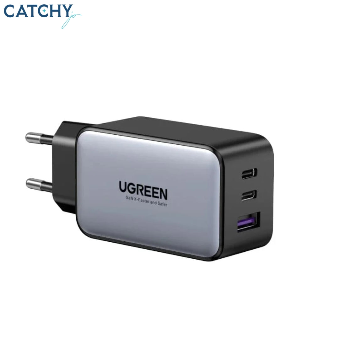 شاحن جداري UGREEN Nexode بثلاثة منافذ USB-C (65W)