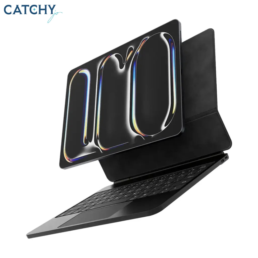 Powerology Smart Case Pro+ حافظة لوحة مفاتيح لاسلكية لجهاز iPad Pro 13 (M4)