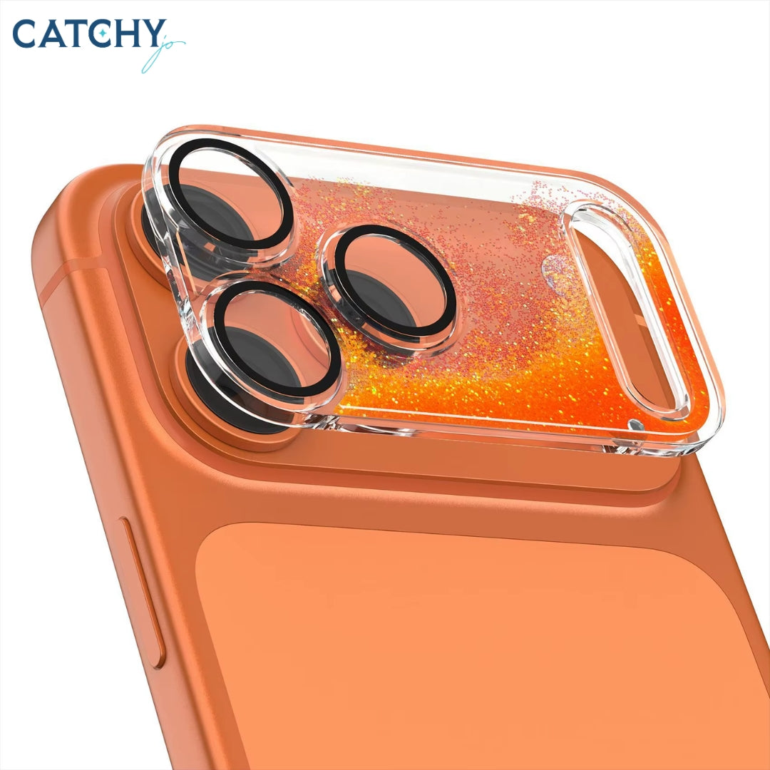 iPhone Sparkling Powder Flowing Sand Phone Lens Protective