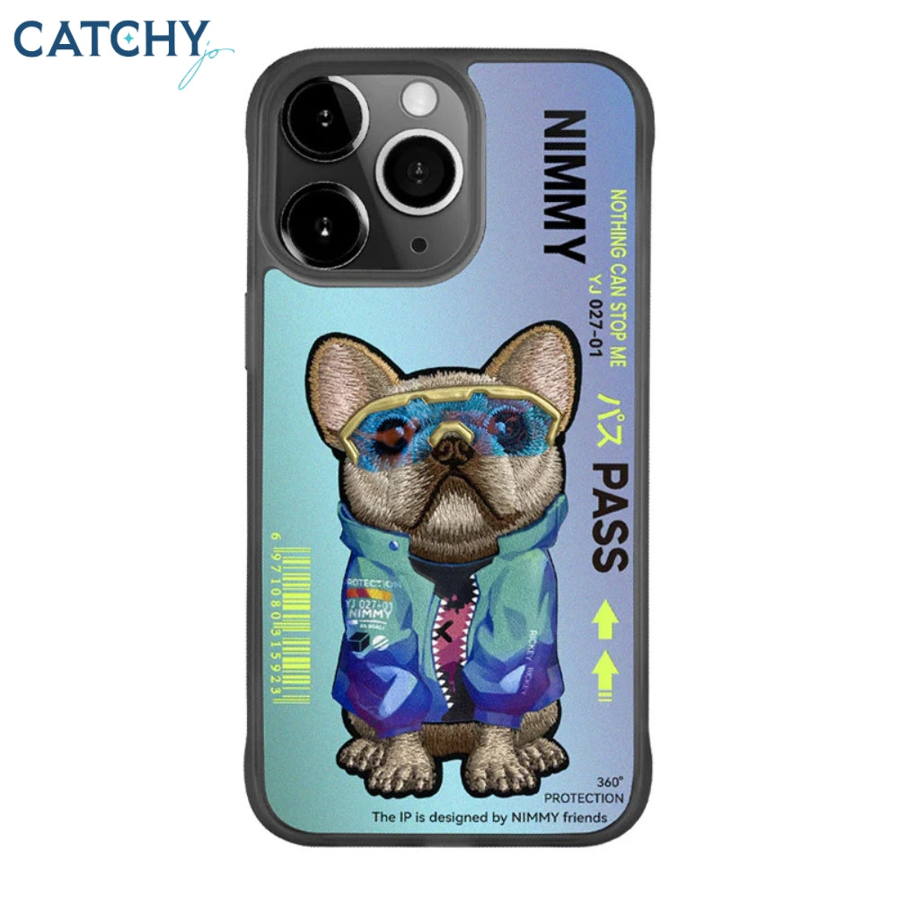 Nimmy Glasses Cool Embroidery iPhone Case