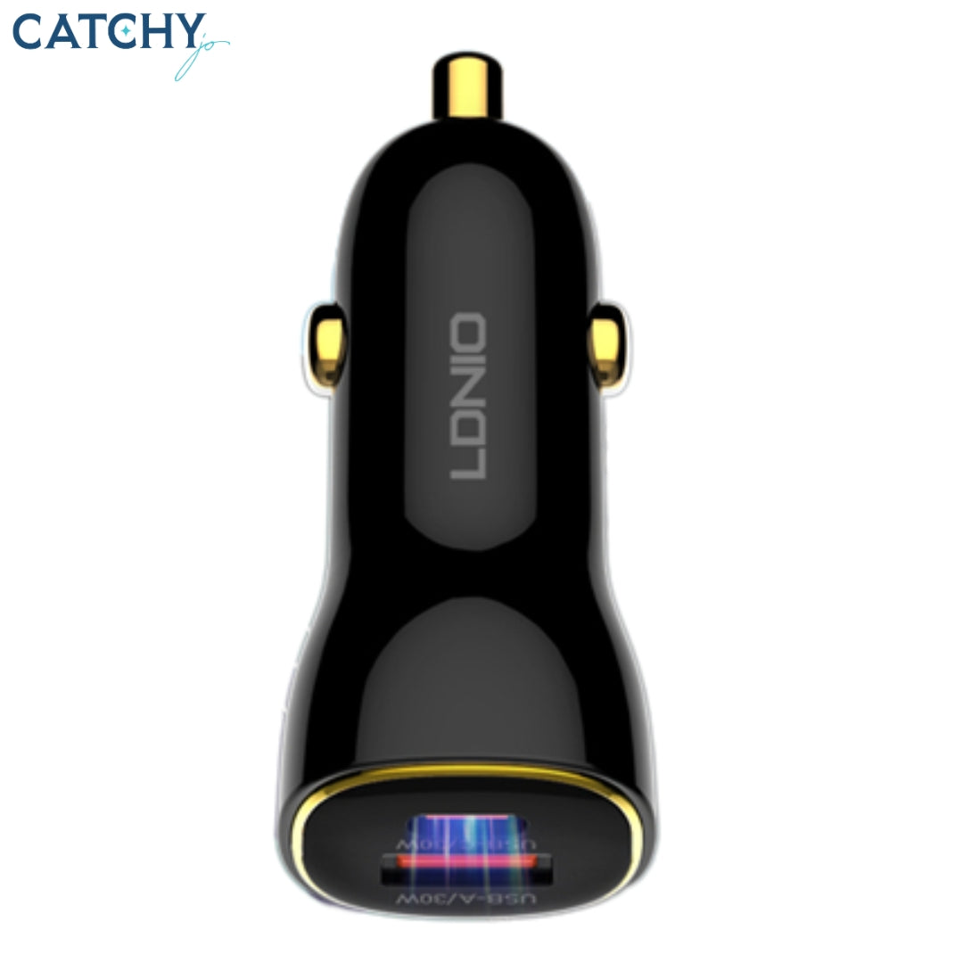 LDNIO C103 PD QC شاحن سيارة فائق السرعة (60W)