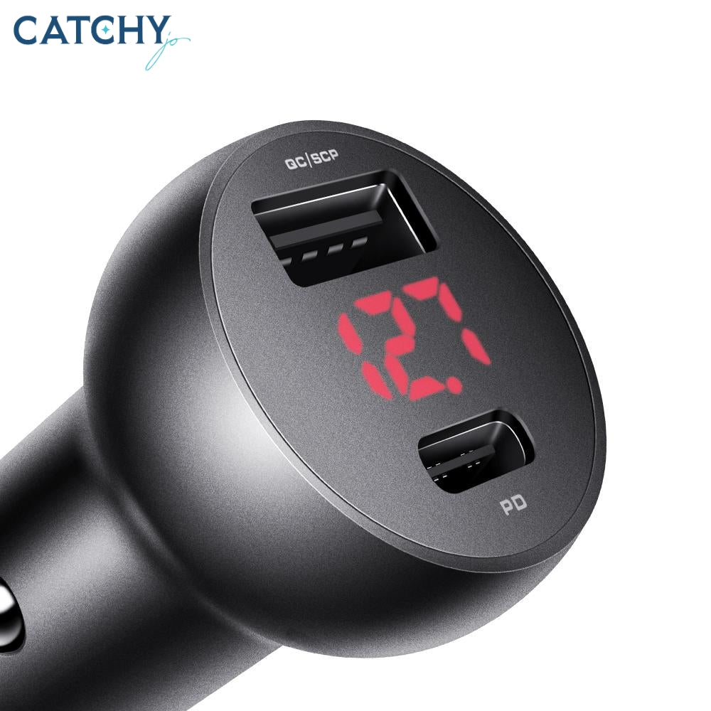 MCDODO CC-6810 Dual Ports Type-C And USB Fast Car Charger (30W)