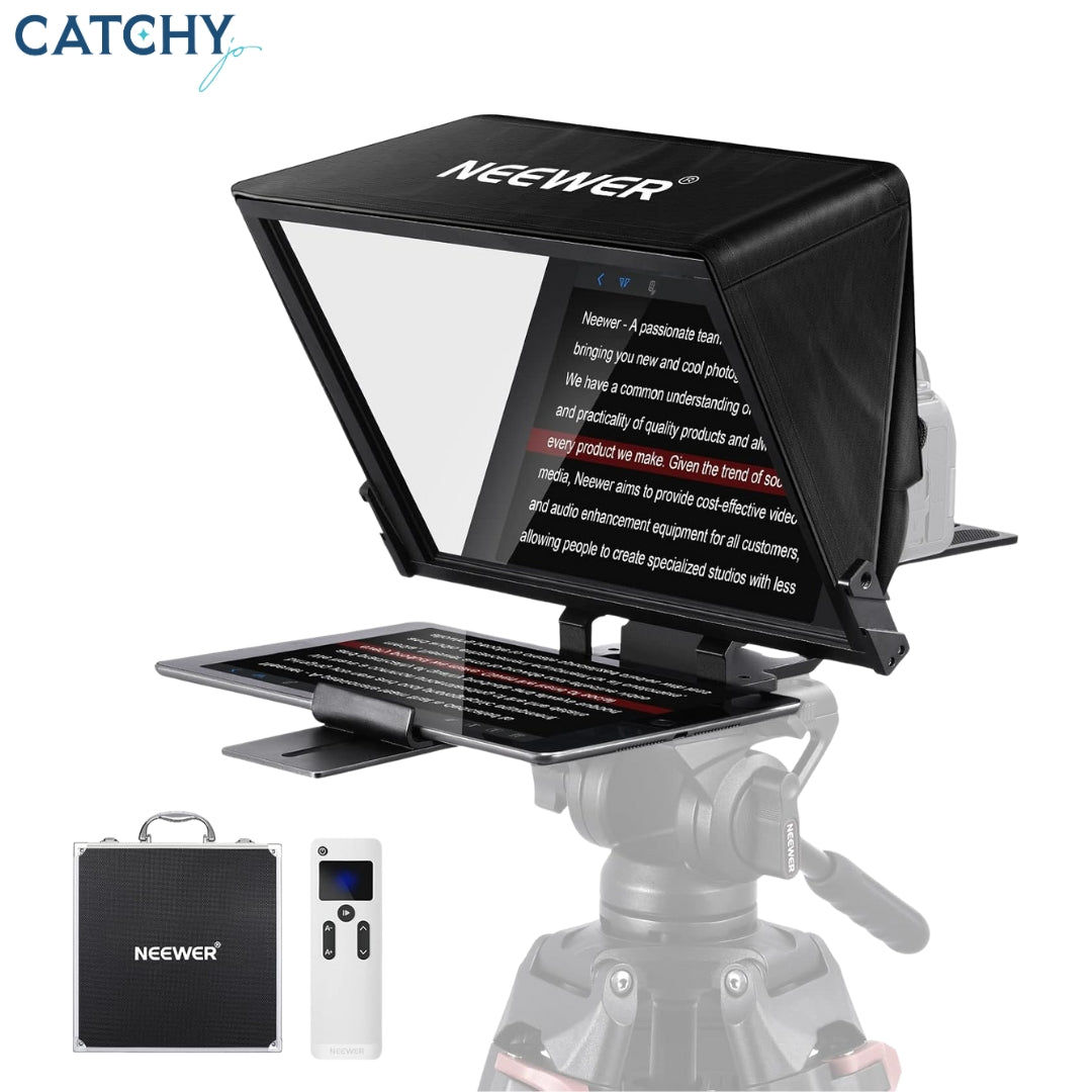 NEEWER Teleprompter X14 PRO with RT-110 Remote & APP Control