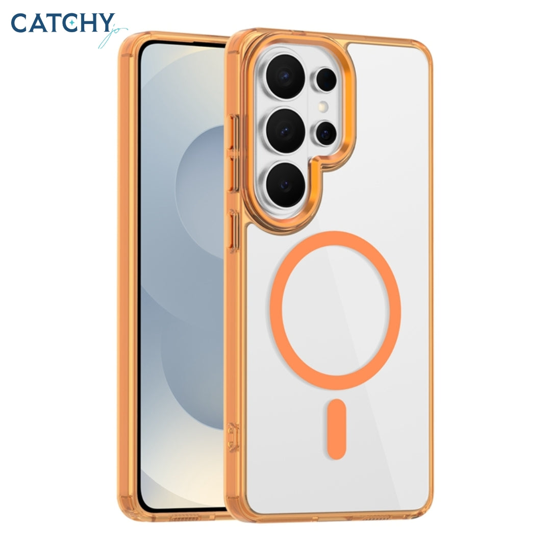 Samsung Clear Transparent Shockproof Magnetic Case