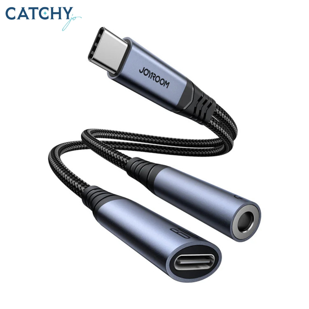 JOYROOM SY-C02 Audio-Transfer Series 2-in-1 Audio Adapter (Type-C to 3.5mm+Typ)