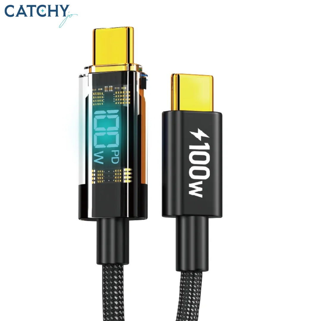 Moxom LX-CB827 كابل شحن ومزامنة بيانات من Type-C إلى Type-C (100W)