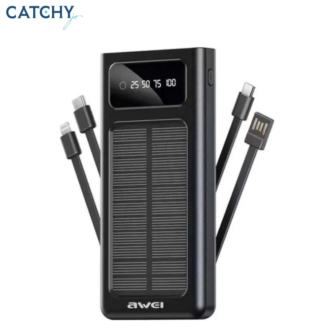 AWEI P130K Portable Solar Power Bank (10000mAh)