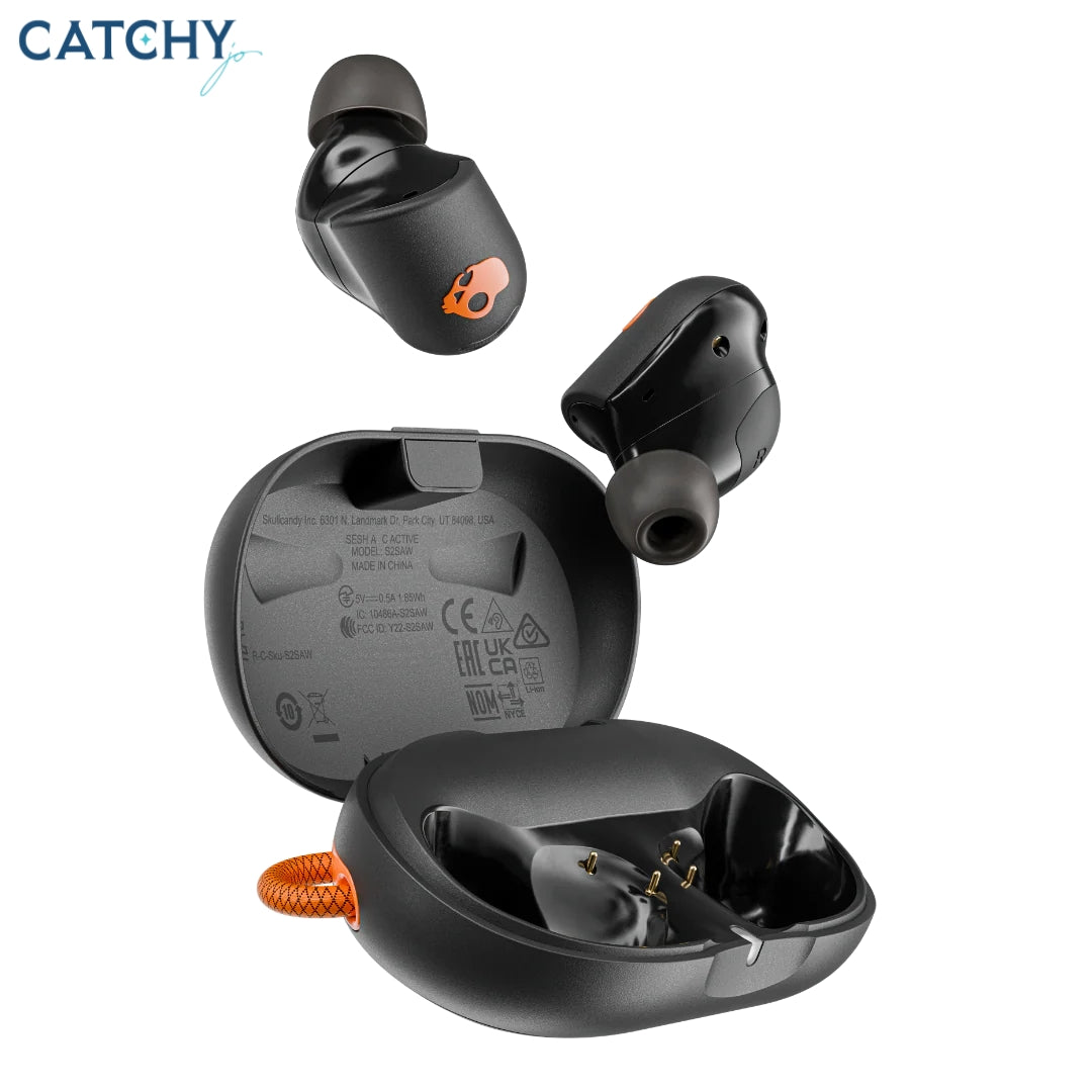 SKULLCANDY Sesh سماعات أذن لاسلكية حقيقية نشطة مع إلغاء الضوضاء