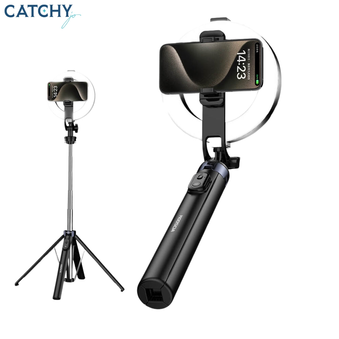 KOOSDA KRL-T18 Tripod Selfie Stick With Fill Light