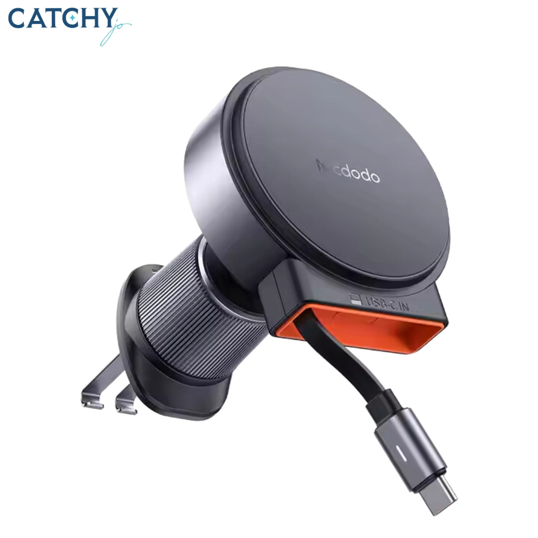 MCDODO 300 AirVent شاحن سيارة لاسلكي مغناطيسي مع كابل تلسكوبي مخفي (15W)