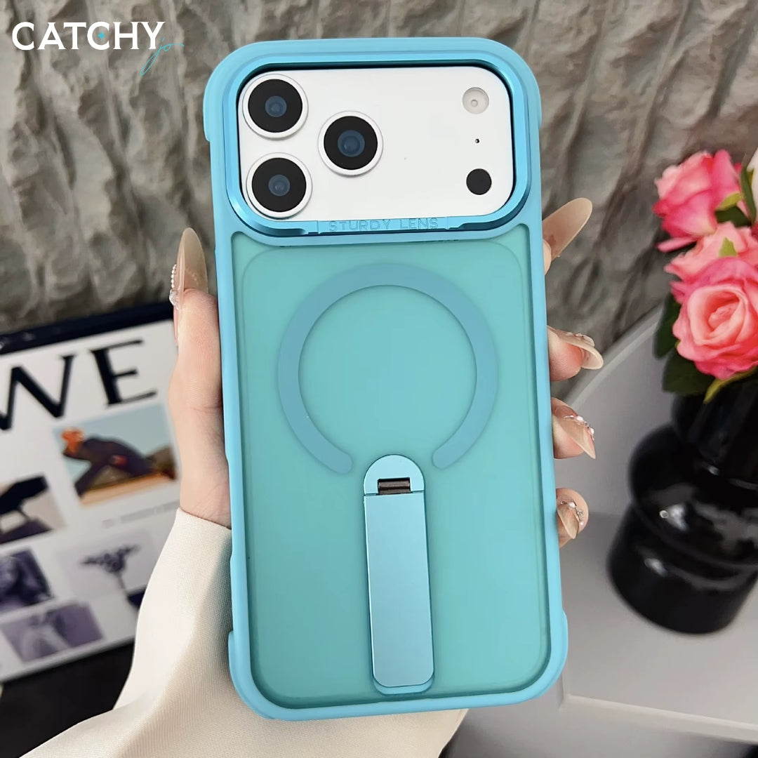Semi Transparent iPhone Case With Stand