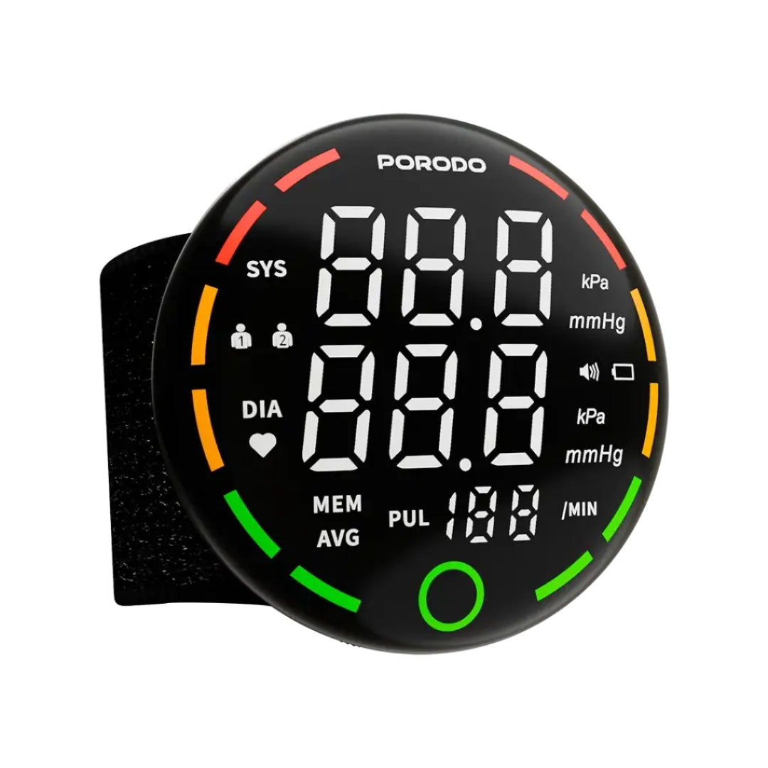 Porodo LiveOn Digital Blood Pressure Monitor With One Key Measure