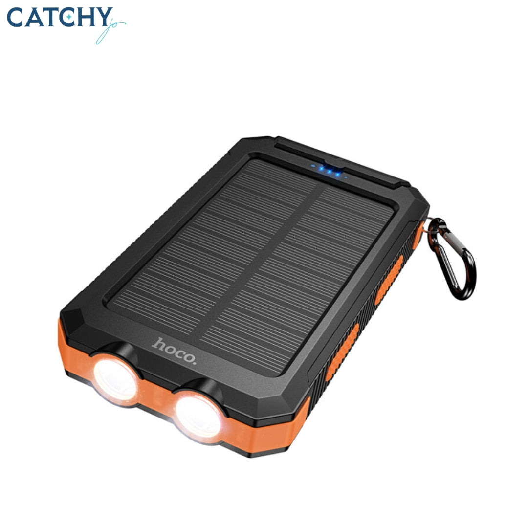 HOCO J164 Platinum Dual Light Solar Power Bank (8000mAh)