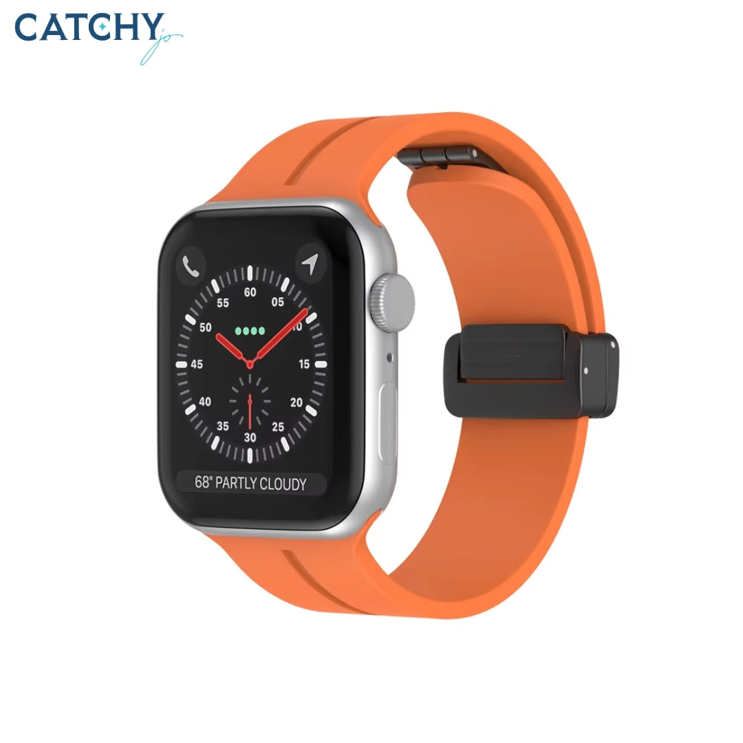 سوار رياضي مغناطيسي من السيليكون لـ Apple Watch