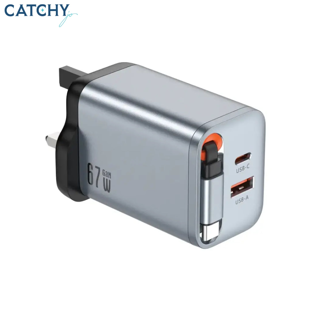 Green Lion GaN Premium UK Plug Wall Charger (67W)