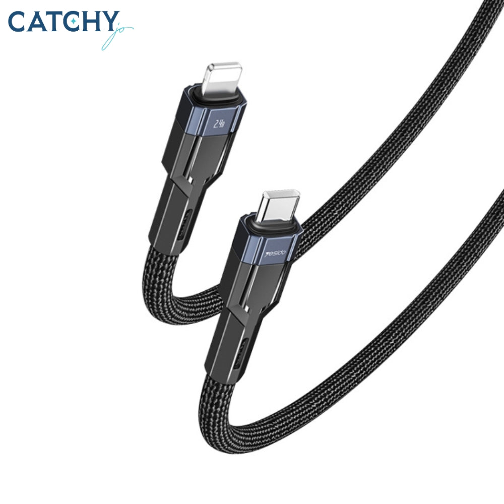 YESIDO CA107 كابل شحن ونقل بيانات Type-C إلى Lightning
