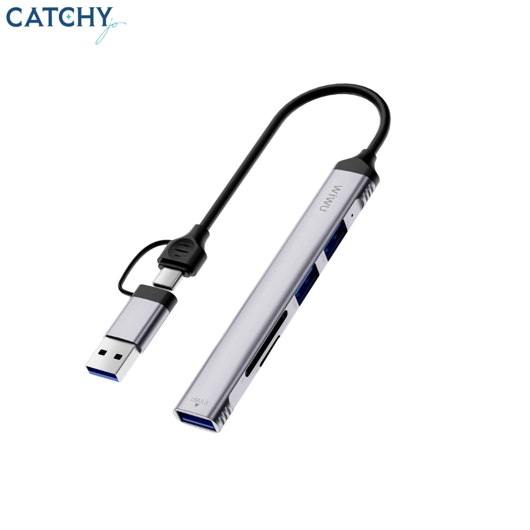 WiWU Wi-HB003 5 IN 1 Type-C Hub Laptop Adapter