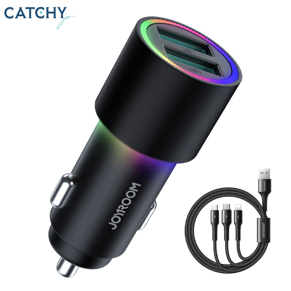 JOYROOM CL10 Car Charger With 1.2M Charging Cable