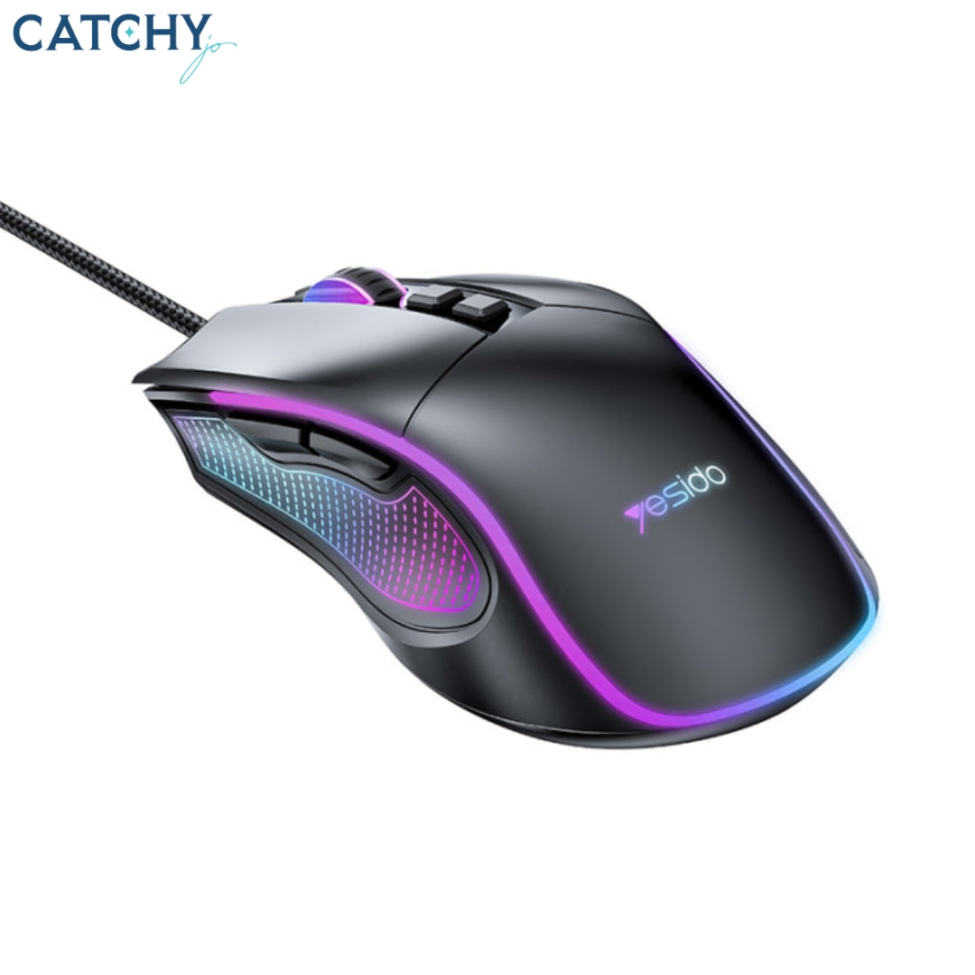 YESIDO KB20 USB Wired Connection RGB Colorful Gaming Mouse