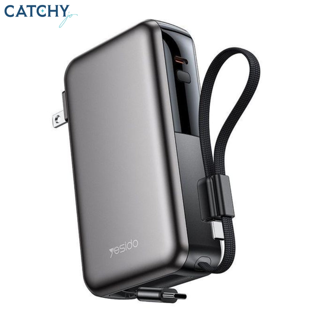 YESIDO YP90 Fast Charging With Cable Screen Power Bank (10000mAh )