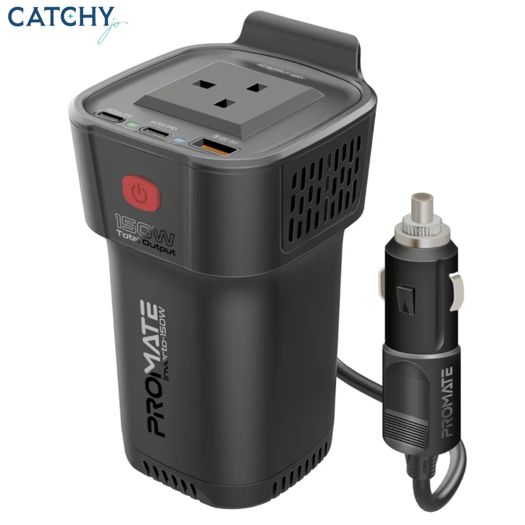 PROMATE Inverto-150W Multi-Port DC To AC Power Inverter