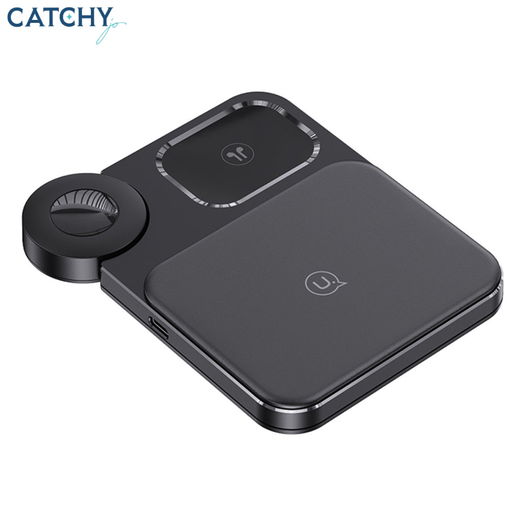 USAMS US-CD190 3in1 Desktop Wireless Charger (15W)