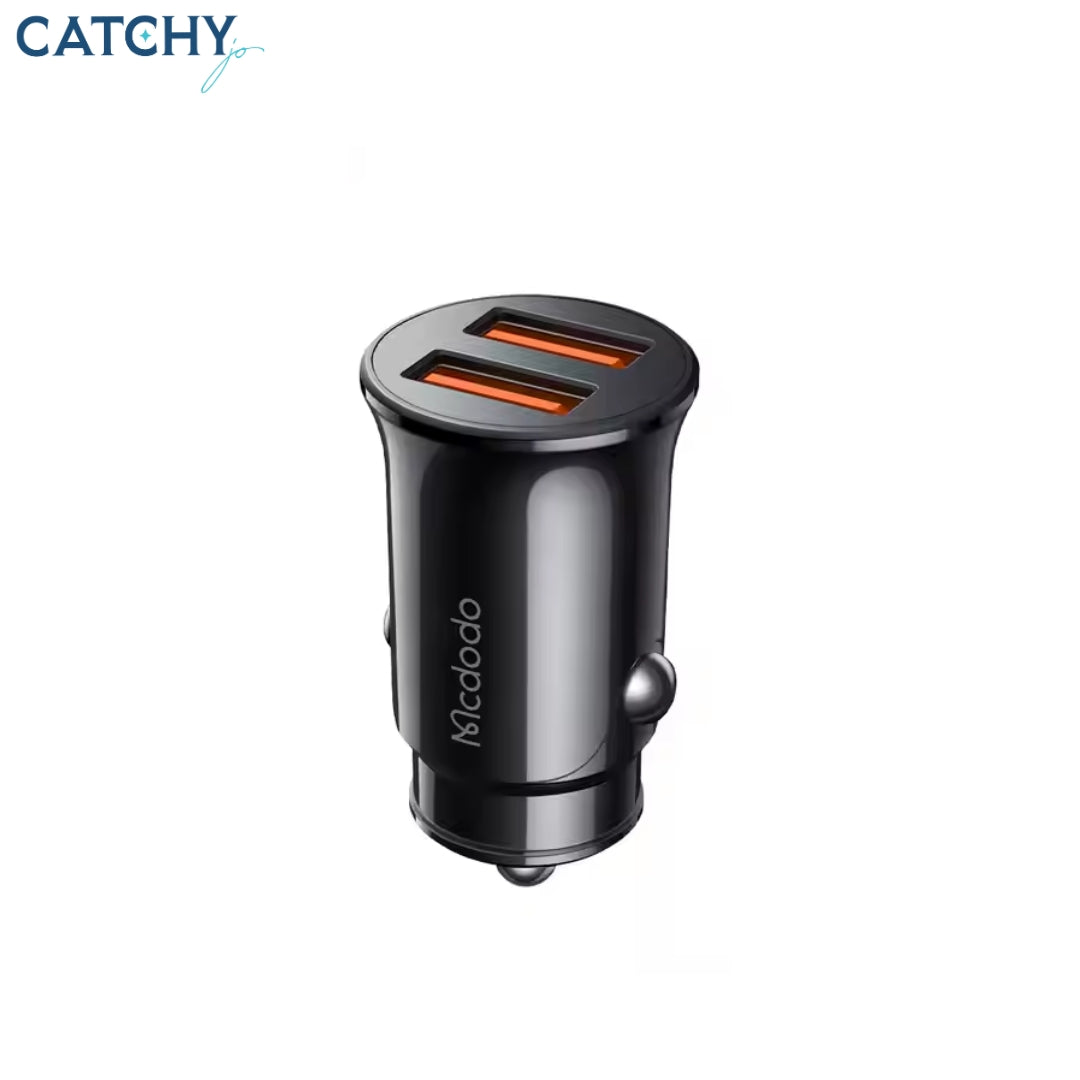 MCDODO 2 Ports Fast USB Car Charger (12W)