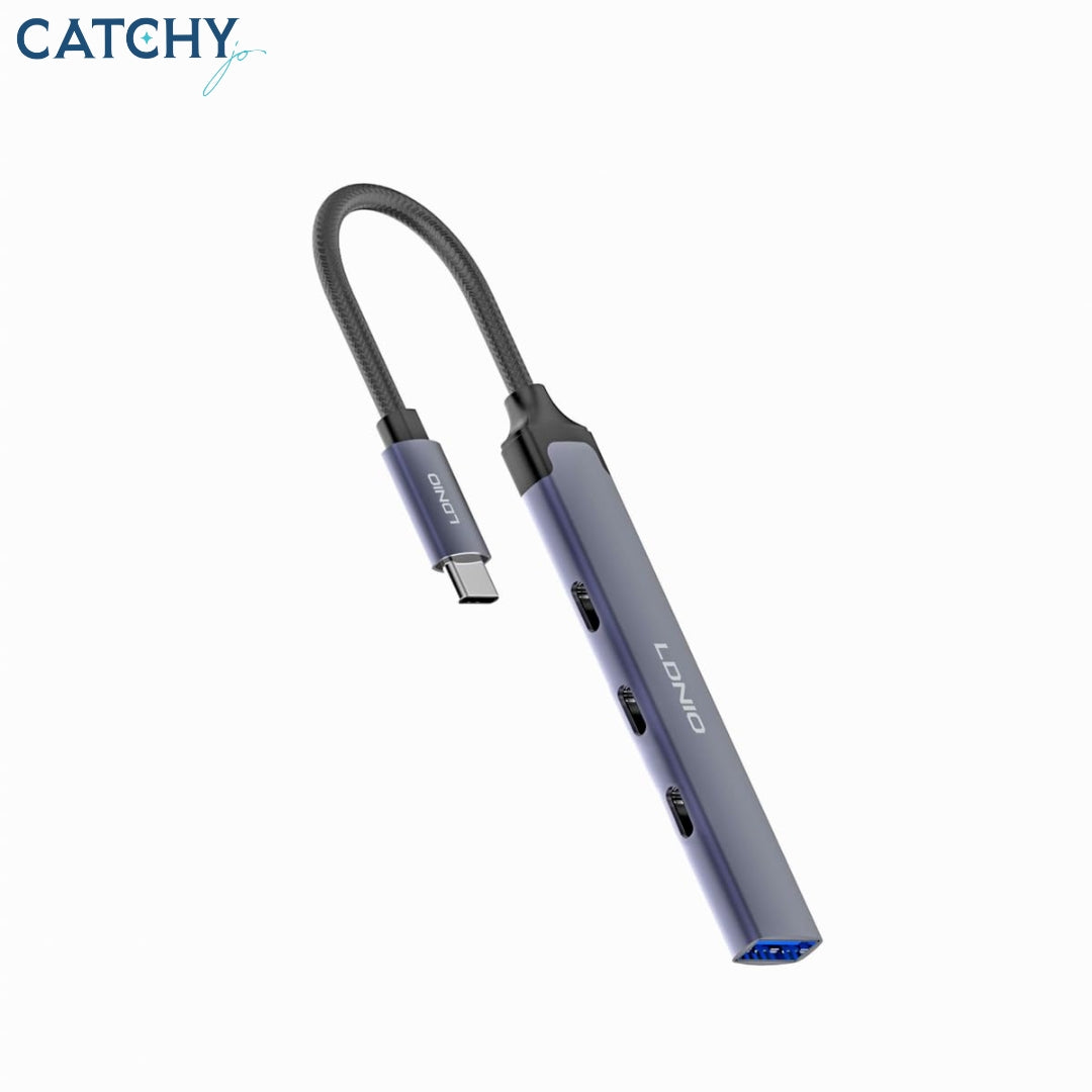 LDNIO DS-74C محول 4 منافذ USB ومنفذ Type-C