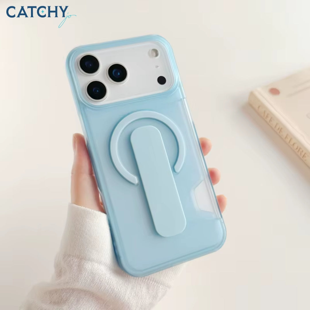 Card Slot Magnetic Shockproof Transparent iPhone Case