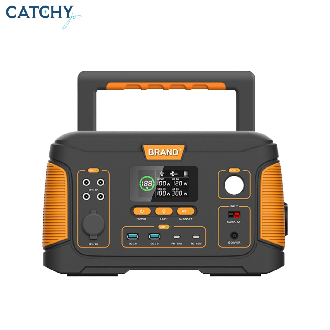 Portable Power Station With Solar Panel (500W)
