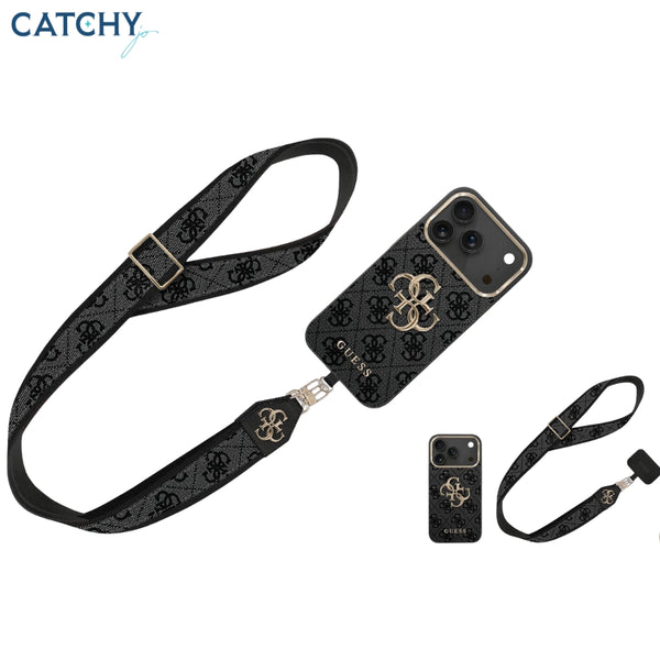 GUESS iPhone Leather Case With Strap