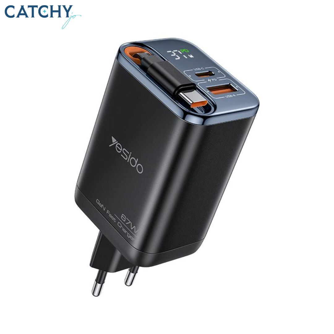 YESIDO YC100 Fast Charger Adapter With Cable