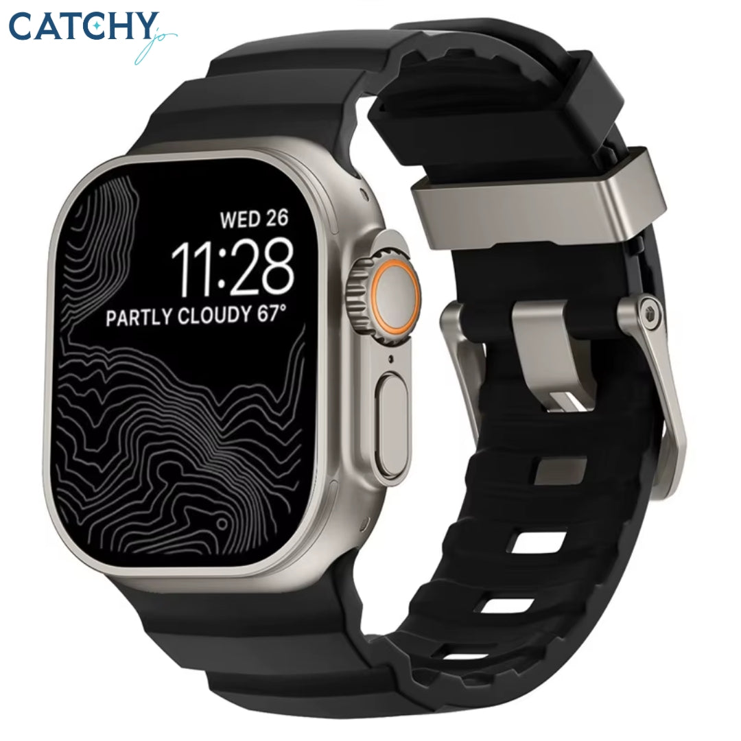 سوار ساعة Apple Watch من السيليكون الناعم طراز Trail Sport