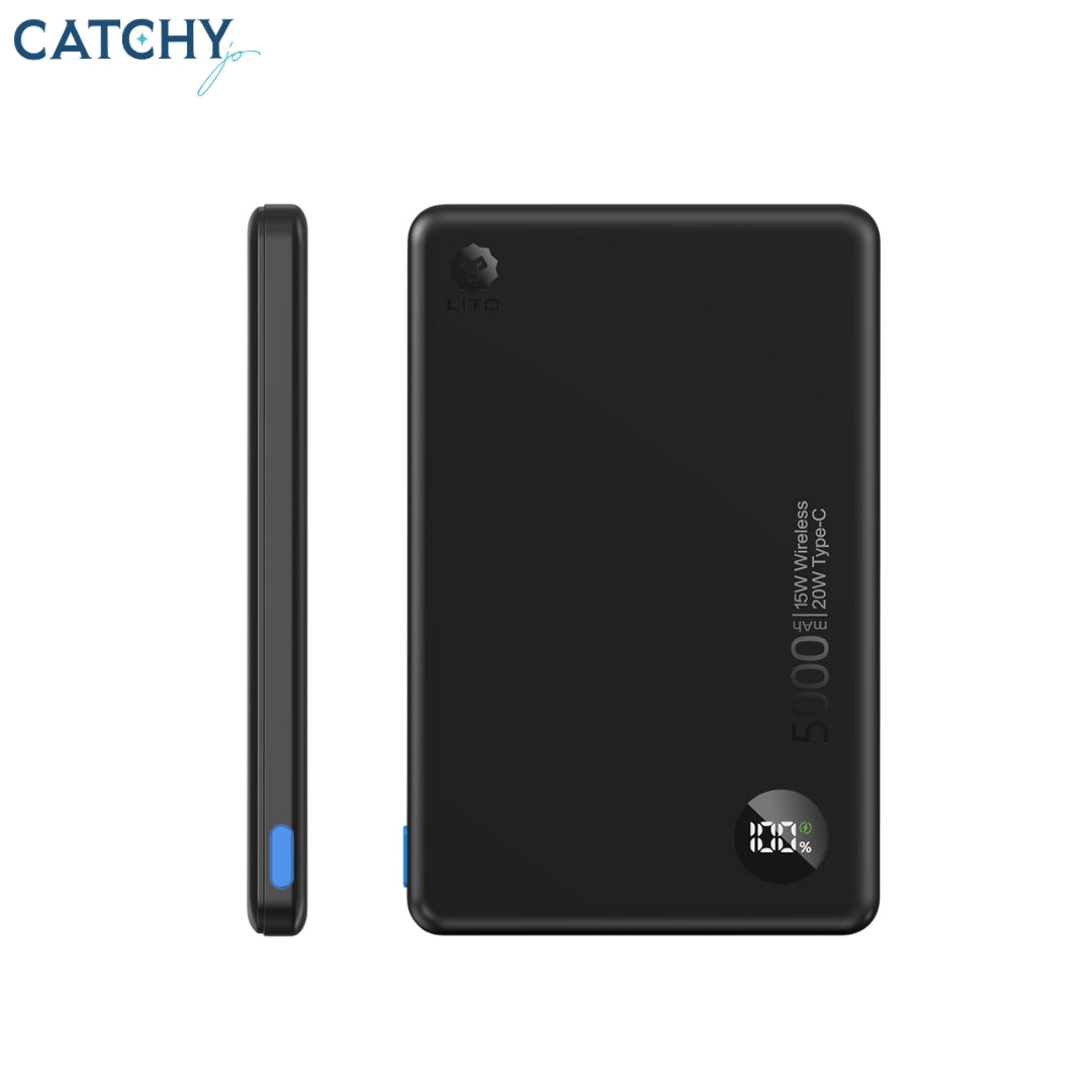 LITO LP08 Small Portable Magnetic Wireless Power Bank