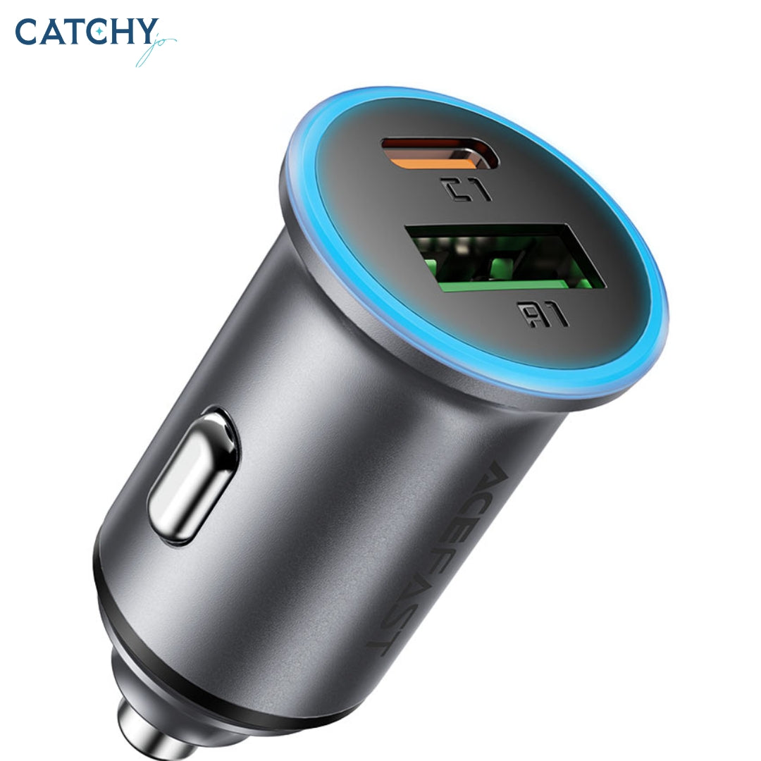 ACEFAST B15 Car Charger (USB-A+USB-C) Dual Port (65W)