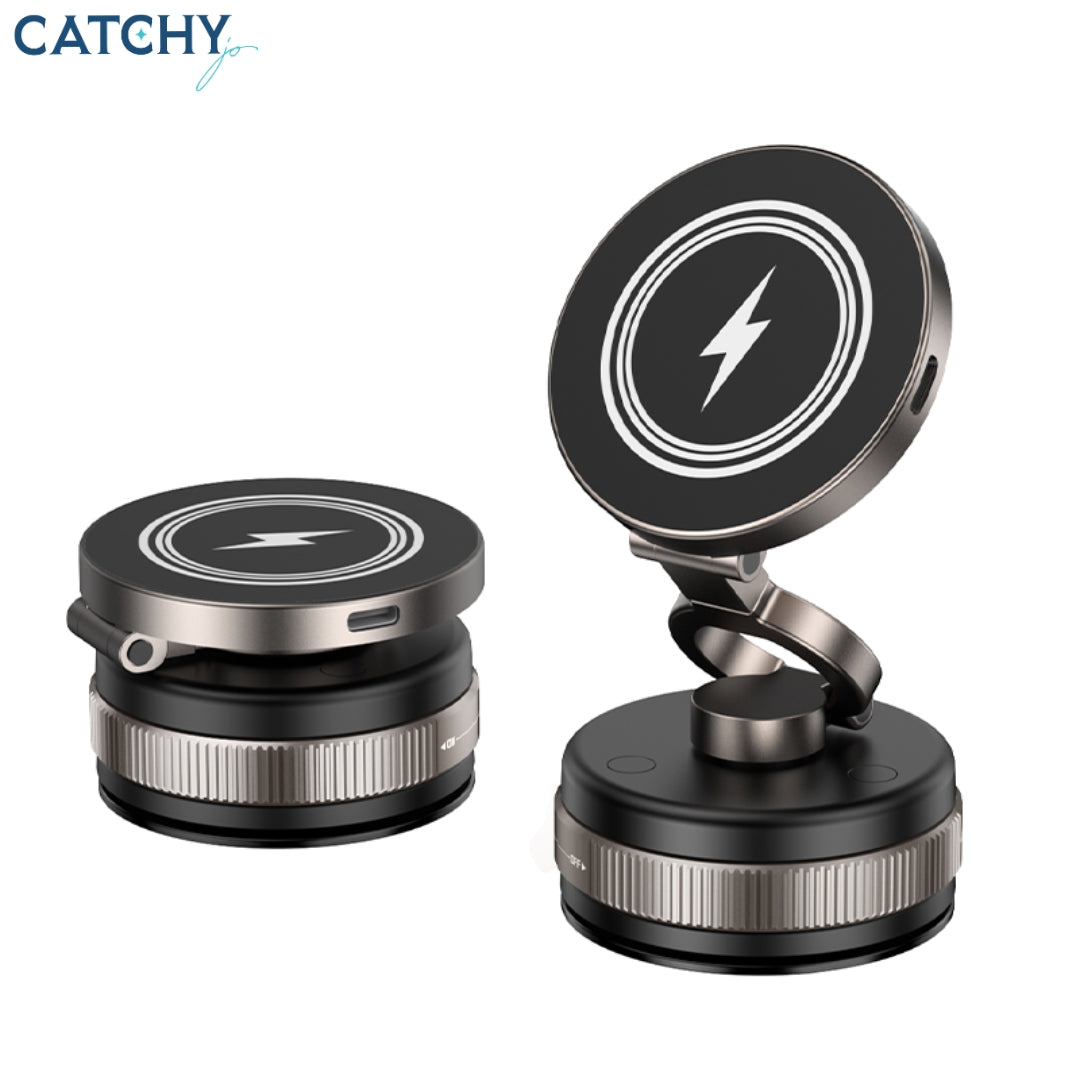 D1W Zinc Alloy Wireless Charger Car Phone Holder (15W)