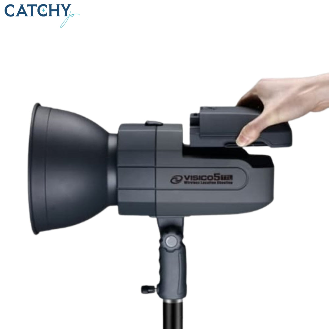 VISICO 5 فلاش استوديو لاسلكي TTL لكاميرات Canon (400W)
